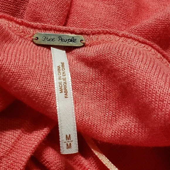 Free People Pink Lace Accent Blouse - Picture 2 of 6